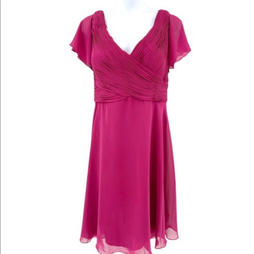 Sydney's Closet Formal Dress V-Neck Chiffon NEW
